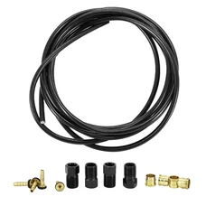 DURITE POUR FREIN A DISQUE TYPE TEKTRO NOIR - AVEC 4 RACCORDS OLIVES ET PINS POUR GAINE HYDRAULIQUE DEORE/ALIVIO/ALTUS LONGUEUR 3m