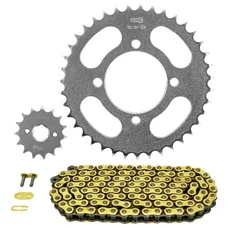 CHAIN AND SPROCKET KIT FOR SYM 125 XS K 2007>2013  428  15x39  (Ø SPROCKET 64/80/8.5)  (OEM SPECIFICATION) -AFAM-