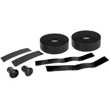 RUBAN DE GUIDON / CINTRE BTP PERFORMANCE PRO NOIR MOTIFS ALVEOLES COLORES AVEC BOUCHONS (CONFORTABLE EPAISSEUR 3mm)