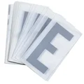 LETTRE PLAQUE PVC MOTO/SCOOTER 45mm  E  (VENDU PAR 10)