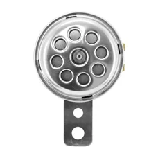 AVERTISSEUR/KLAXON CYCLO 12V DIAM 66mm 105DB CHROME  -SELECTION P2R-