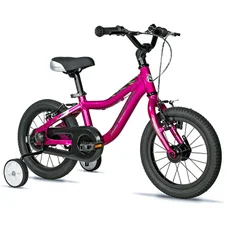 VELO MUSCULAIRE ENFANT 14 POUCES LEADER FOX BUBU 2025 ROSE MONOVITESSE CADRE ALU (TAILLE ENFANT JUSQU'A 105cm) -V BRAKE