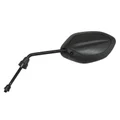 MIRROR FOR SCOOT P2R - OVAL SHAPED - BLACK - LEFT Ø  8mm (CAN BE BLOCKED)
