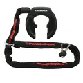 ANTITHEFT FOR BICYCLE - "HORSE SHOE" TRELOCK RS351 (FOR TYRE 60mm) BLACK + BRACKET+CHAIN ZR355 1m Ø 6mm