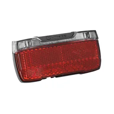 ECLAIRAGE VELO POUR DYNAMO ARRIERE SUR PORTE-BAGAGE HERRMANS H-TRACE NOIR (2 LEDS BOUTON ON/OFF) - ENTRAXE 50mm