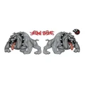 AUTOCOLLANT/STICKER LETHAL THREAT SIDEVIEW BULLDOG 70x250mm)