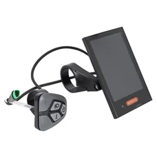 COMPTEUR / DISPLAY AVEC UNITE DE COMMANDE VAE BAFANG DP C18 CANBUS POUR MOTEUR CENTRAL NOIR (SUPPORT 22,2/25 mm LONGUEUR CABLE 230 mm)