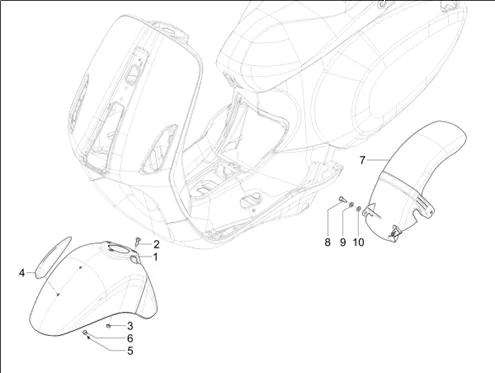 Logement roue - Garde boue