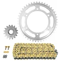 CHAIN AND SPROCKET KIT FOR YAMAHA 800 FZ8 S FAZER 2010>2016  525  16x46  (REAR SPROCKET Ø 130/150/10.5)  (OEM SPECIFICATIONS)  -AFAM-