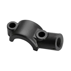 MIRROR CLAMP (HALF CLAMP) M10 FOR SCOOT or 50cc MOTORBIKE - BLACK ALUMINIUM-DOMINO ORIGINAL-