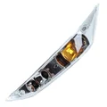 CLIGNOTANT SCOOT ADAPTABLE PIAGGIO 50 ZIP 2000> AV GAUCHE TRANSPARENT (HOMOLOGUE CE)  -P2R-