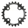 CHAINRING FOR MTB 24T.  Ø64 2X10 "INNER" BLACK STRONGLIGHT -4 ARMS- SRAM XO+SHIMANO (EXCEPT XT/XTR) NON THREADED - thickness 3,5mm
