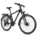 VELO MUSCULAIRE VTC 28 LEADER FOX ESPIRIT 2025 HOMME NOIR 9V CADRE ALU 17,5 POUCES (TAILLE ADULTE 168 à 178 cm)