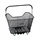REAR BASKET- STEEL WIRE - RACKTIME BASK IT BLACK - WITH HANDLE FOR CARRIER (43x29x31 cm) - COMPATIBLE RACKTIME SNAP-IT SYSTEM