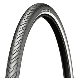 TYRE FOR URBAN/TREKKING BIKE-  700 X 28 MICHELIN PROTEK BLACK RIGID (28-622) REFLECTIVE
