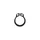 CIRCLIP FOR KICK STARTER  Ø11 "PIAGGIO GENUINE PART" GILERA 50 SMT, RCR/APRILIA 50 SX, RX  -006411-