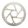 DISQUE DE FREIN ROUTE / VTT 6 TROUS NEWTON BRAKCO COMPATIBLE SHIMANO ET AUTRES 160mm ARGENT (BORD RECTIFIE POUR LA SECURITE)