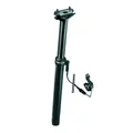 TIGE DE SELLE VTT TELESCOPIQUE SWITCH ALU NOIR DIAM. 27,2  L390mm  (REGLAGE PAR CABLE EXTERNE 0/125mm) FIXATION CINTRE