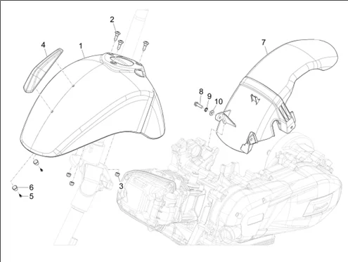 Logement roue - Garde boue