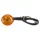 CLIGNOTANT SCOOT ADAPTABLE MBK 50 NITRO / YAMAHA 50 AEROX AR NOIR CABOCHON ORANGE A AMPOULE (VENDU A L'UNITE)  -SELECTION P2R-