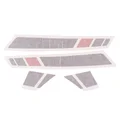 AUTOCOLLANT/STICKER/KIT DECORS AILE ARRIERE ORIGINE PIAGGIO 125-300 VESPA GTS 2016>  -2H001925000A1-