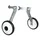 STABILISATEUR VELO RENFORCE ROUE PLASTIQUE POUR VELO HANDICAPE 12-20" (PAIRE)