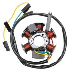 STATOR ALLUMAGE 50 A BOITE ADAPTABLE DERBI 50 SENDA, GPR / GILERA 50 SMT, RCR  (80W AVEC CAPTEUR ET SANS PLATINE)  -P2R-