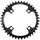 CHAINRING FOR MTB- Ø104 - 4arms-FOR SINGLE- 40T.  Ø104 BLACK -ALUMINIUM- 7075 STRONGLIGHT .- Thickness 3,5 mm- 8/9 Speed.