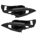 REAR SIDE COVER FOR  SYM 50-125 ORBIT II 2/4 Stroke 6 Gloss black (PAIR)  -SELECTION P2R-