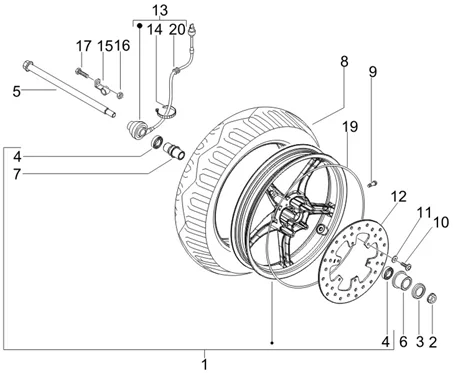 Roue avant