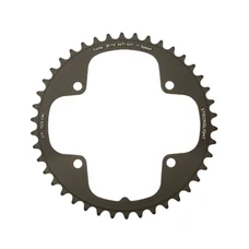 CHAINRING FOR ROAD BIKE- 42T.  4 ARMS "INNER" TYPE CAMPAGNOLO SUPER RECORD/RECORD/CHORUS Ø112 BLACK CT2 STRONGLIGHT 11Speed