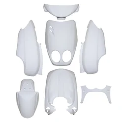 CARROSSERIE/CARENAGE SCOOT ADAPTABLE MBK 50 OVETTO 2002>2007/YAMAHA 50 NEOS 2002>2007 BLANC BRILLANT (KIT 7 PIECES)  -P2R-