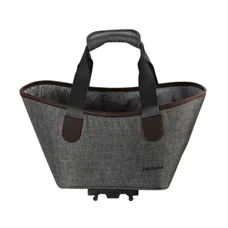 PANIER/SAC A MAIN VELO RACKTIME AGNETHA GRIS FIXATION PORTE BAGAGE (L 34cm x L 26cm x h 37cm)  - COMPATIBLE SYSTEME RACKTIME SNAPIT