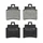 PLAQUETTE DE FREIN NEWFREN POUR KYMCO 300 MAXXER 2006> AR, 250 GRAND DINK 2001>2004 AV / SYM 125 GTS 2006>2007 AV, 125 JOYMAX 2006>2007, 300 JOYMAX 2009> AV  (FD0327BE)  (ELITE ORGANIQUE)