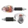CLIGNOTANT UNIVERSEL REPLAY PYRAMIDE A AMPOULE BA15S BASE ABS TRANSPARENT/CHROME BASE LONGUE (L 95mm / H36mm / L 52mm) (HOMOLOGUE CE) (PAIRE)