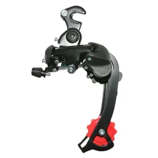 DERAILLEUR-REAR-FOR MTB- P2R 8/7 SPEED. BLACK TZ LONG CAGE- BRACKET MOUNT (COMPATIBLE SHIMANO> 30T. )
