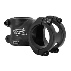 STEM FOR MTB-  ZOOM TEQUILA - MATT BLACK ALUMINIUM - Ø35mm  Lg 45mm ( On card)