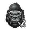 STICKER LETHAL THREAT MINI NASTY GORILLA CIGAR (60x80mm)