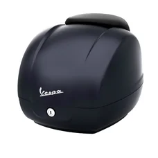 TOP CASE 36L AVEC DOSSERET ORIGINE PIAGGIO 125-300 VESPA GTS 2022>ENERGICO MATT BLUE (288/A)  -CM273385-