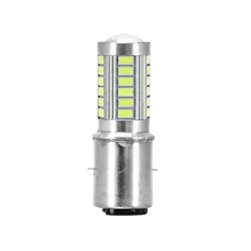 LIGHT BULB - LED 12V 12W CULOT BA20d 5000>6000K -Bright white lighting SMD  (Headlight). (SOLD PER UNIT)  -REPLAY-