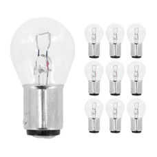 LIGHT BULB 12V 21W -FOOT BA15D CLEAR (IN BOX PER 10)  -FLOSSER-