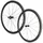 ROUES ROUTE PATIN BLOCAGE 700 MICHE RE.ACT 38 CARBONE NOIR CASSETTE SHIMANO SH 12/11/10V HAUTEUR/PROFIL 38 mm (PAIRE) - TUBELESS READY