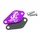 OBTURATEUR POMPE A HUILE 50 A BOITE VOCA STYLE POUR MINARELLI 50 AM6/DERBI 50 SENDA, GPR ALU CNC VIOLET