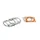 GASKET SET FOR CYLINDER KIT FOR PEUGEOT 103 AIR COOLED- MALOSSI Ø40 (Head gasket thick : 0,2 - 0,5 mm / Cylinder gasket thick : 0,5 - 1 - 1,5 mm ) (116728)