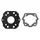 GASKET SET FOR CYLINDER KIT FOR FOR DERBI 50 SENDA 1994>2005, GPR 1997>2005/BULTACO 50 ASTRO, LOBITO/GILERA SMT, RCR ( DERBI EURO 2) -  -SELECTION P2R-