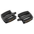 PEDALE CITY RESINE NOIR AVEC INSERTS SUPER GRIP 9/16" (PAIRE SUR CARTE)