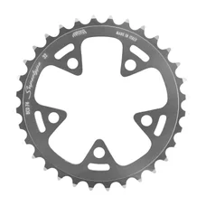 PLATEAU ROUTE 5BRA D.74 MICHE 32DTS TRIPLE ARGENT ALU 9/10V.