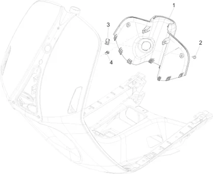 Coffre avant - Contre-tablier