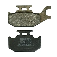 BRAKE PADS NEWFREN FOR SUZUKI 125 BURGMAN 2007> Rear 125 SIXTEEN 2008>2011 Rear  (L 82mm-62mm - H 41mm - thk 9.5mm)  (FD0301BV)  (OFF ROAD ORGANIC)