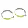 TROUSER CLIPS- P2R - STEEL CHROME  WITH REFLECTIVE TAPE (PAIR)